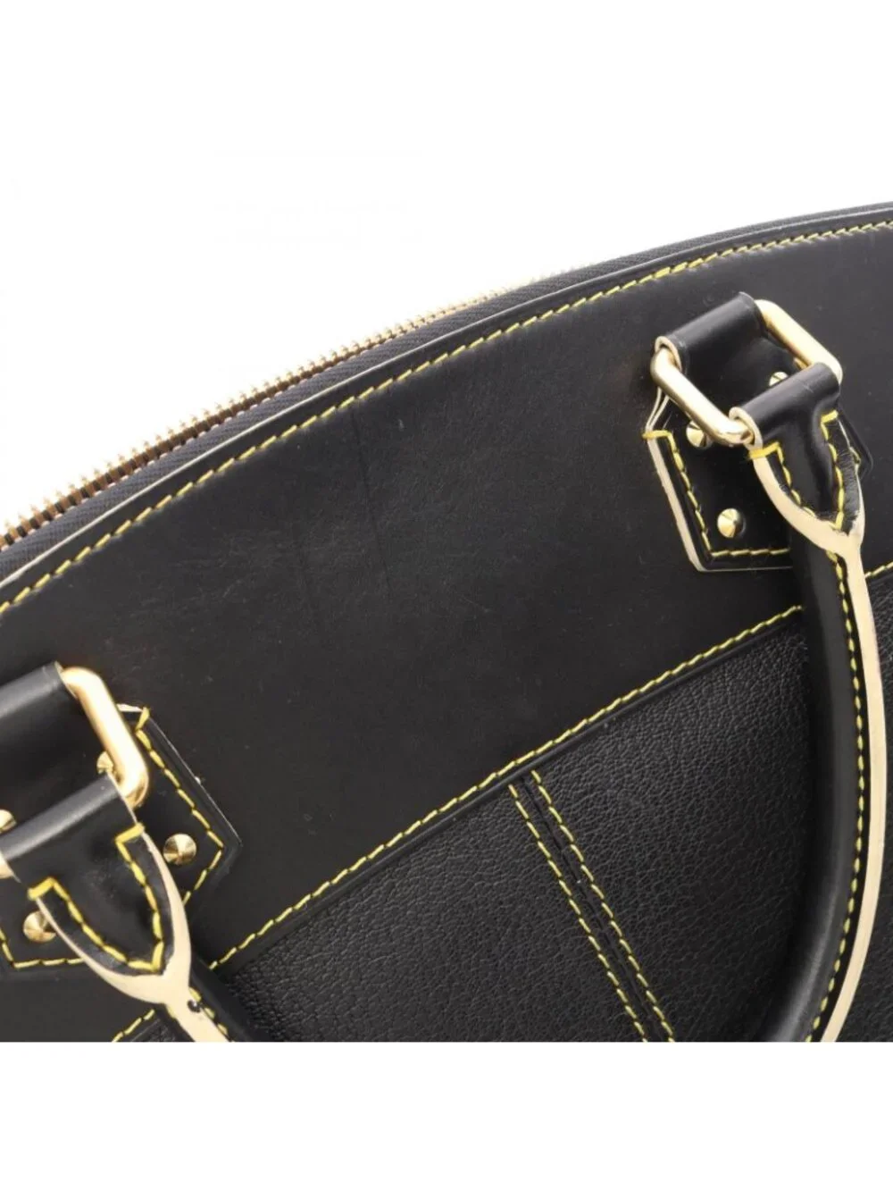 Louis Vuitton MM Suhali Noir Leather MM Handbag